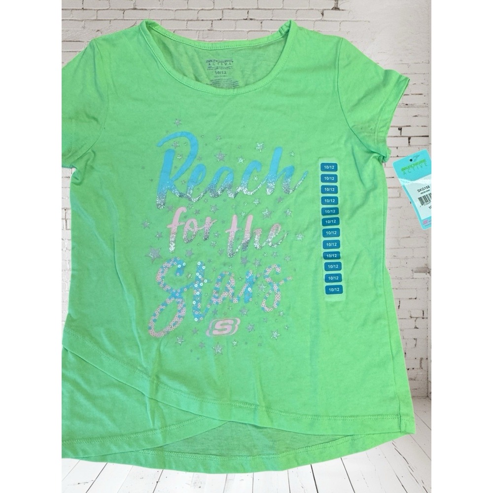 Reach for the stars Skechers Active youth athletic casual top. Size 10/12